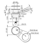 TACO Aluminum Quick-Release Fender Lock f/Pontoon Boats [F18-0186VEL-1]