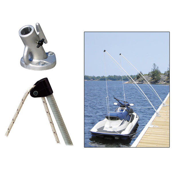 Dock Edge Economy Mooring Whips 8ft 2000 LBS up to 18ft [DE3100F]